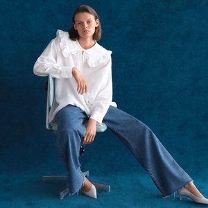 ZARA ramee white shirt